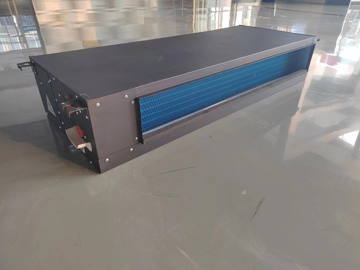 全封闭超薄风机盘管@超薄卧式暗装风机盘管@规格型号(图1)